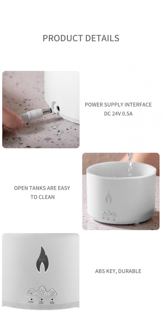 1 ตัวอย่าง Ok Volcano Flame Humidifier Led Color Flame Effect Ultrasonic Aroma Oil Diffuser สําหรับโรงแรม บ้าน Dropshipping 9