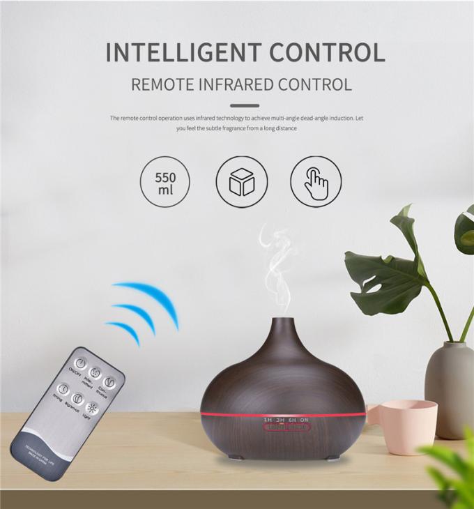 ขายร้อน สี LED แสงอากาศปรับความชื้น น้ํามันสําคัญ Diffuser ไม้เมล็ด น้ํามันสําคัญ Air Humidifier 0