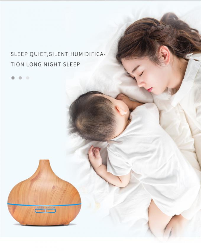 ขายร้อน สี LED แสงอากาศปรับความชื้น น้ํามันสําคัญ Diffuser ไม้เมล็ด น้ํามันสําคัญ Air Humidifier 7