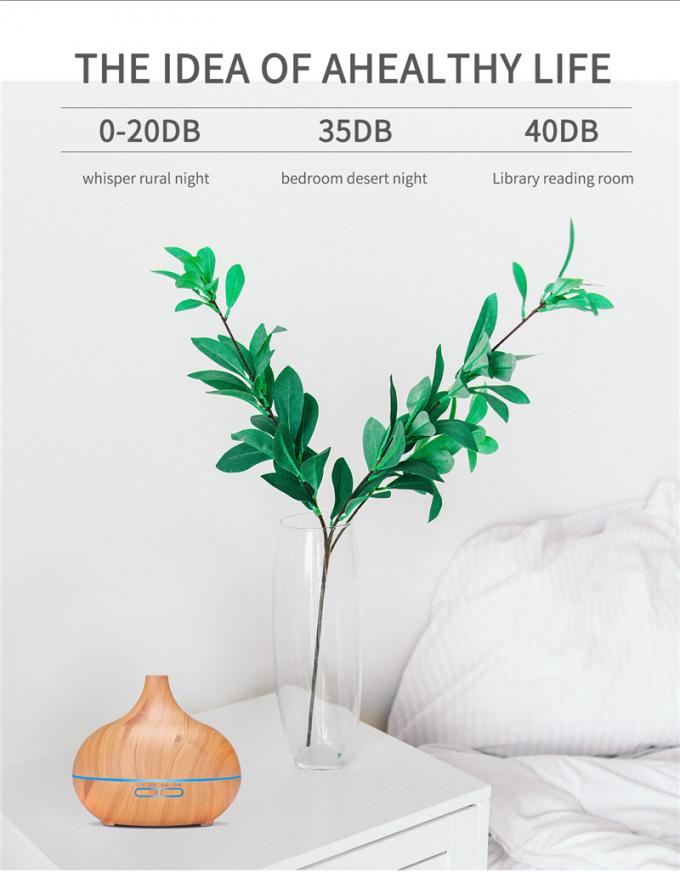 ขายร้อน สี LED แสงอากาศปรับความชื้น น้ํามันสําคัญ Diffuser ไม้เมล็ด น้ํามันสําคัญ Air Humidifier 9