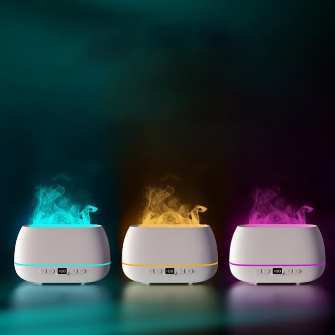 2023 ดีไซน์ใหม่ Ultrasonic Flame Diffuser 200ml RGB Light Flame Humidifier With Remote Controller Aroma Diffuser สําหรับครัวเรือน 0