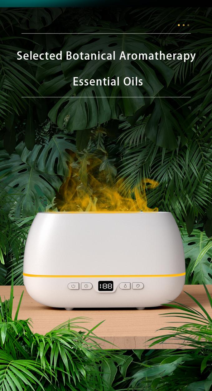 2023 ดีไซน์ใหม่ Ultrasonic Flame Diffuser 200ml RGB Light Flame Humidifier With Remote Controller Aroma Diffuser สําหรับครัวเรือน 7
