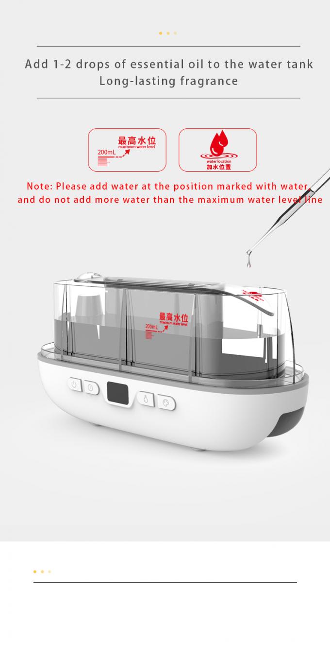 2023 ดีไซน์ใหม่ Ultrasonic Flame Diffuser 200ml RGB Light Flame Humidifier With Remote Controller Aroma Diffuser สําหรับครัวเรือน 10