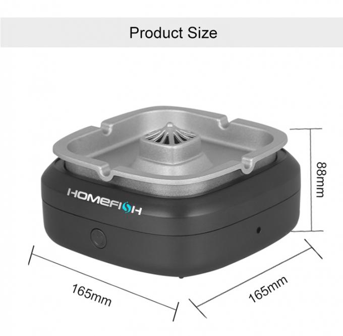 Homefish ODM ขนาดแบตเตอรี่ 4000 mAh อุปกรณ์ฆ่าเชื้ออากาศไฟฟ้า เครื่องล้างอากาศถังเถ้าขนาดเล็ก 10