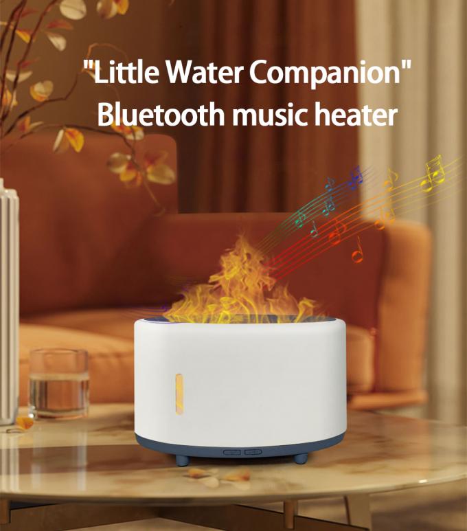 เครื่องปรับความชื้นเพลิงสงบ Bluetooth Remote LED Aromatherapy ปรับแต่ง 150 มิล 0