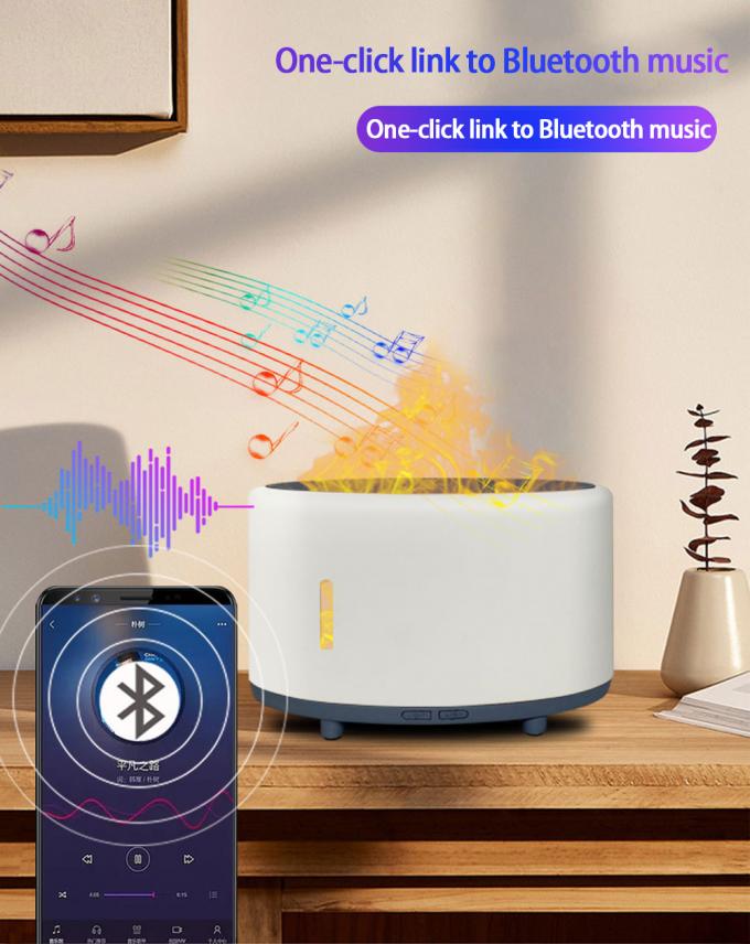 เครื่องปรับความชื้นเพลิงสงบ Bluetooth Remote LED Aromatherapy ปรับแต่ง 150 มิล 2