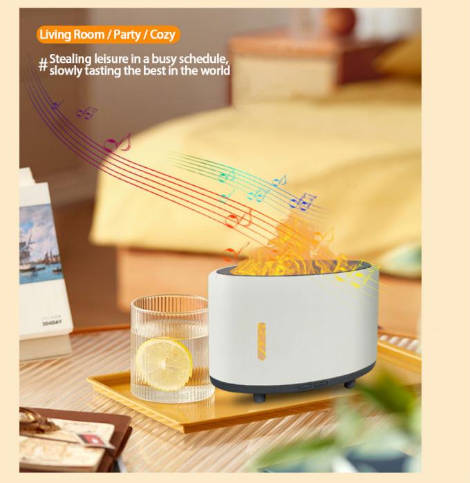 เครื่องปรับความชื้นเพลิงสงบ Bluetooth Remote LED Aromatherapy ปรับแต่ง 150 มิล 5