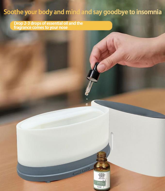 เครื่องปรับความชื้นเพลิงสงบ Bluetooth Remote LED Aromatherapy ปรับแต่ง 150 มิล 7