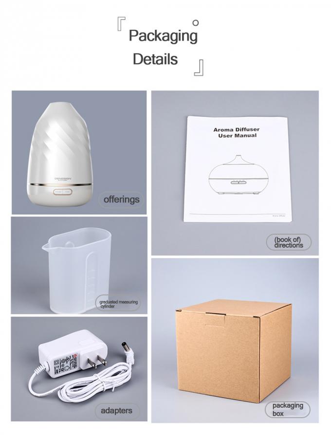 Homefish Humidifier แปดสี แสงอัลตรัสซอน อารอมะธาบายเครื่องยนต์ ขนาดใหญ่หมอกปริมาณ Sprayer 4