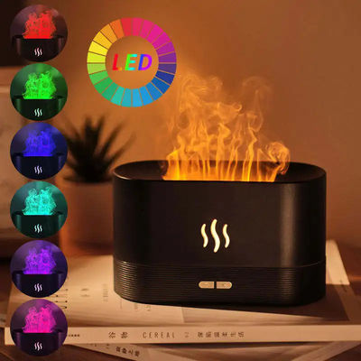 180ML สีเปลี่ยนได้ USB กระบวนการไฟอากาศปรับความอากาศ น้ํามันสําคัญ ไฟจําลอง Smart Mute Aroma Diffuser ด้วยแสง RGB