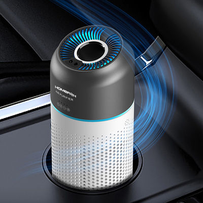 HOMEFISH PM2.5 TVOC Sensor เครื่องทําความสะอาดอากาศรถยนต์ พร้อม Hepa Filter การควบคุมอาการ