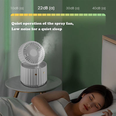 USB Desktop Rechargeable Fan Humidifying Mist พับและพกพาพัดลมเย็น
