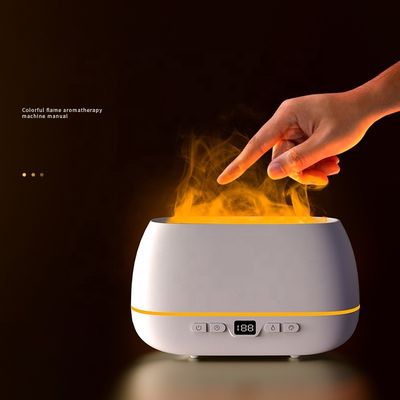 ราคาดี 2023 ดีไซน์ใหม่ Ultrasonic Flame Diffuser 200ml RGB Light Flame Humidifier With Remote Controller Aroma Diffuser สําหรับครัวเรือน ออนไลน์